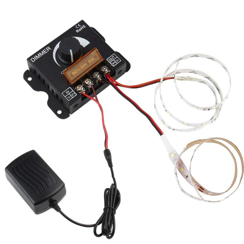 Light Strip Dimmer, DC 12V-24V 30A PWM Dimming Controller For Dimmer Knob Adjust Brightness ON/Off Switch Aluminum JK263 RGB Controllers
Light Strip Dimmer, DC 12V-24V 30A PWM Dimming Controller For Dimmer Knob Adjust Brightness ON/Off Switch Aluminum JK263 RGB Controllers