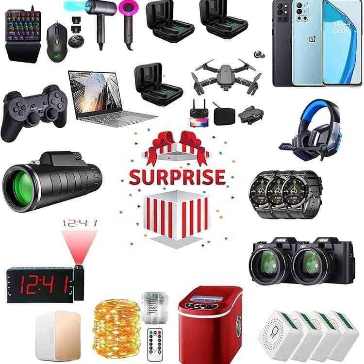 Mystery Box Electronics, Boxes Random, Birthday Surprise favors , Lucky for Adults Gift, Such As Drones, Smart Watches-S298
Mystery Box Electronics, Boxes Random, Birthday Surprise favors , Lucky for Adults Gift, Such As Drones, Smart Watches-S298
