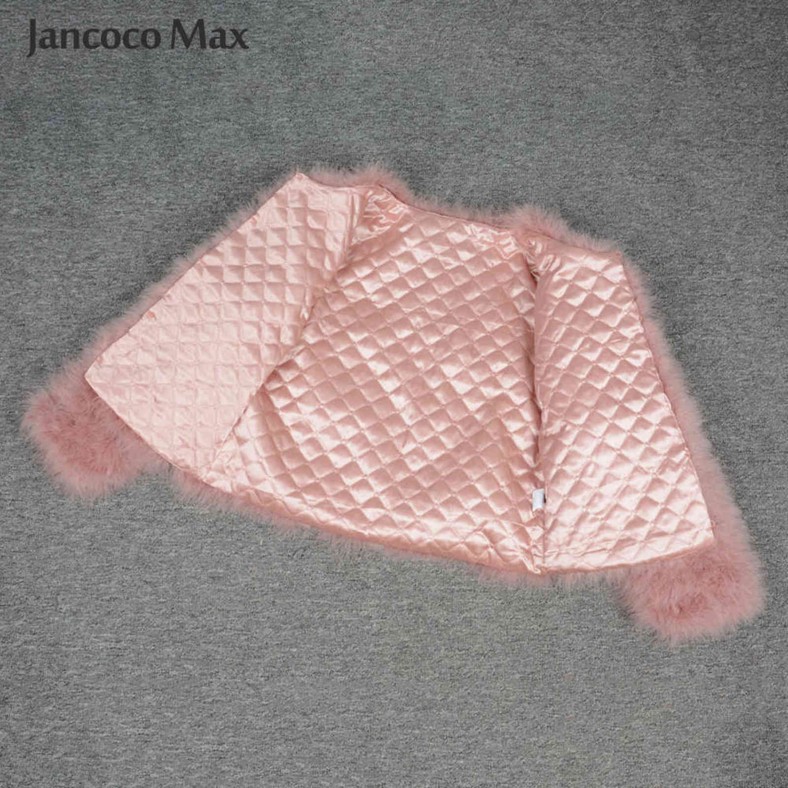 Women Real Ostrich Feather Coats Winter Fashion Natural Fur Jackets Fluffy Turkey Feather Lady S1002 211118