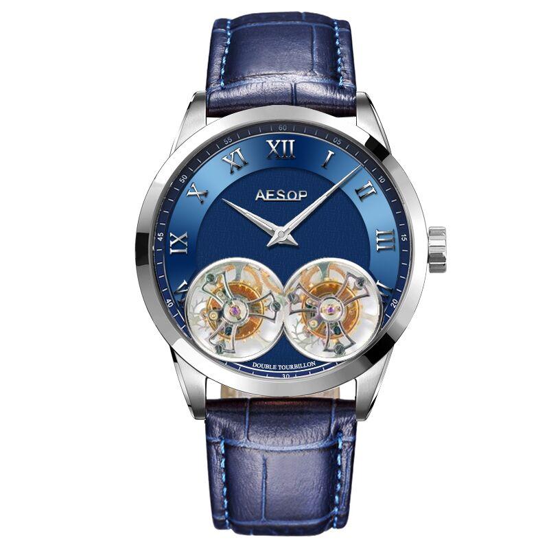 Wristwatches Double Tourbillon Movement Men's Mechanical Watch Business Hollow Success Men Luxury Watches Free High-end Gift Box, Lwl
Wristwatches Double Tourbillon Movement Men's Mechanical Watch Business Hollow Success Men Luxury Watches Free High-end Gift Box, Lwl
