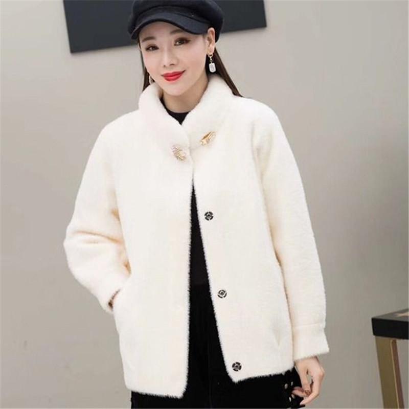 Women's Fur & Faux 2021 Jacket Imitation Velvet Solid Color Thick Warm Wool Collar Cardigan Single-breasted Fashion Commuter, Red
Women's Fur & Faux 2021 Jacket Imitation Velvet Solid Color Thick Warm Wool Collar Cardigan Single-breasted Fashion Commuter, Red