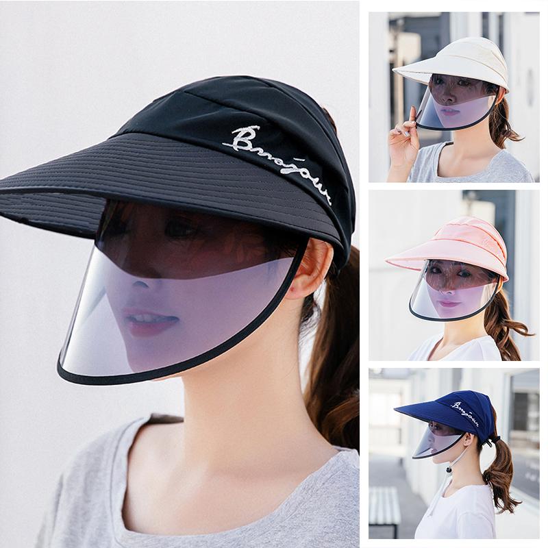 Wide Brim Hats Summer Sun Protection Ultraviolet Polarized Visor For Women Outdoor Travel Fishing Biking Cover Face Hat Cap, Blue;gray
Wide Brim Hats Summer Sun Protection Ultraviolet Polarized Visor For Women Outdoor Travel Fishing Biking Cover Face Hat Cap, Blue;gray