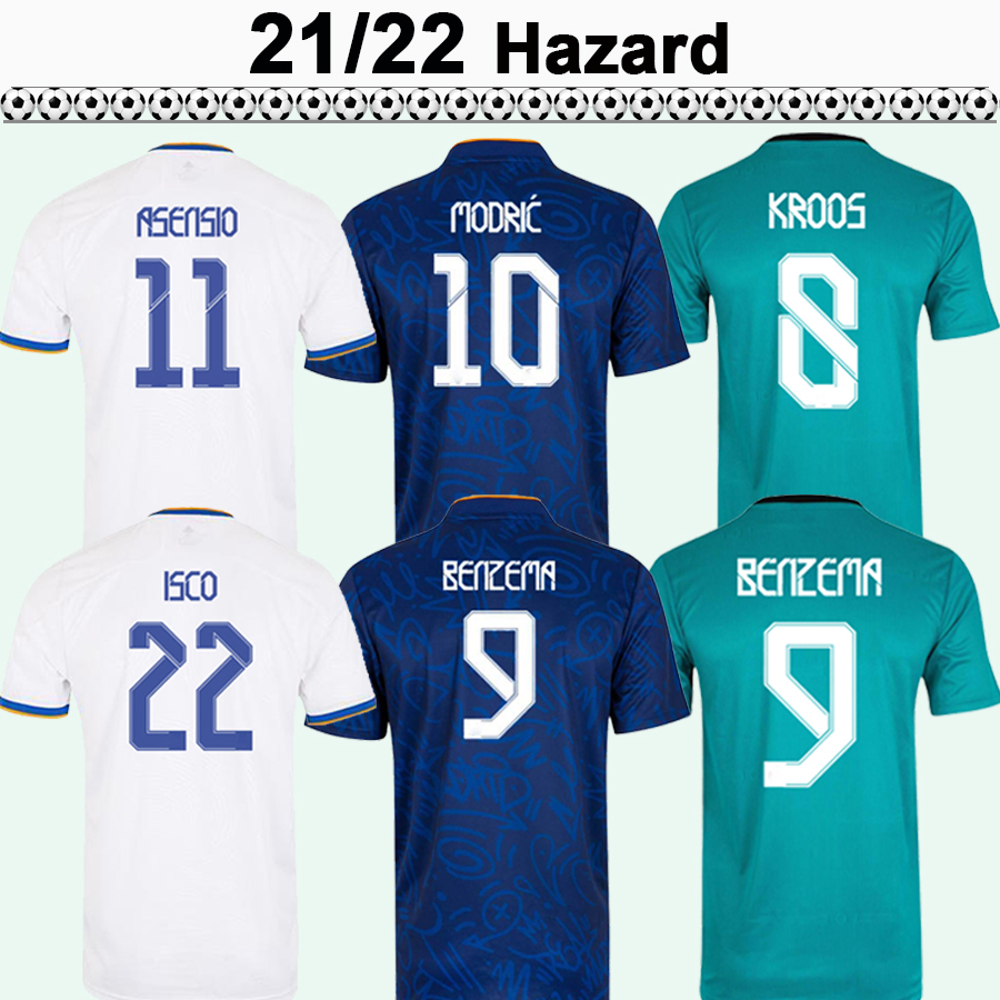 21 22 HAZARD ASENSIO MODRIC Mens Soccer Jerseys BENZEMA ISCO KROOS MARIANO MARCELO VINI JR LUNIN MARIANO Home Away 3rd Football Shirt Short Sleeve, Qm3604 21 22 3rd ... patch
21 22 HAZARD ASENSIO MODRIC Mens Soccer Jerseys BENZEMA ISCO KROOS MARIANO MARCELO VINI JR LUNIN MARIANO Home Away 3rd Football Shirt Short Sleeve, Qm3604 21 22 3rd ... patch