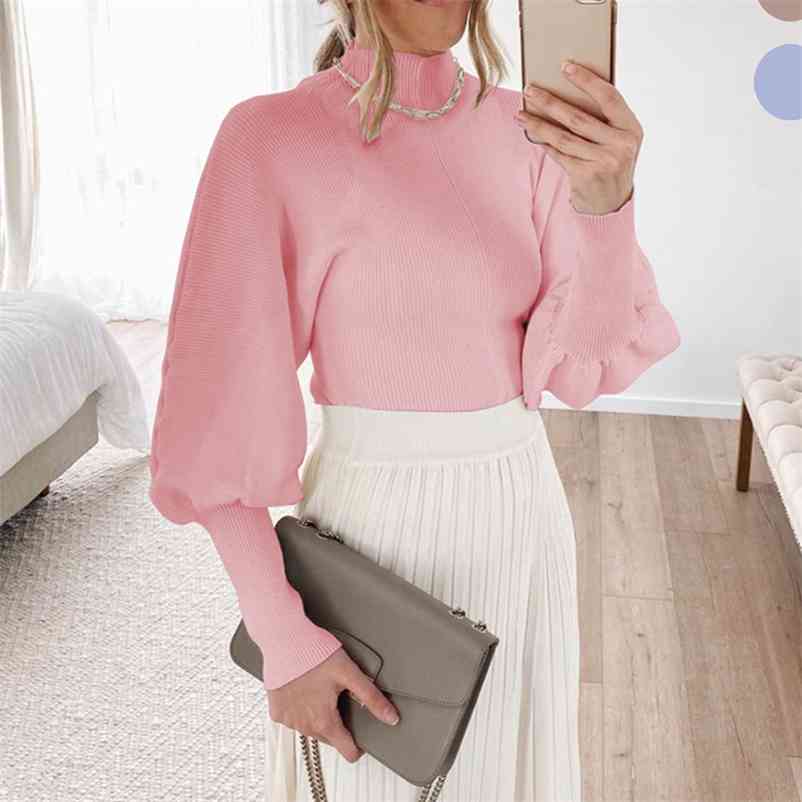 Autumn winter women Warm Sweater fashion style Blue woolen sweaters womens long sleeve turtleneck knit sweater Pullovers 210517, Pink
Autumn winter women Warm Sweater fashion style Blue woolen sweaters womens long sleeve turtleneck knit sweater Pullovers 210517, Pink