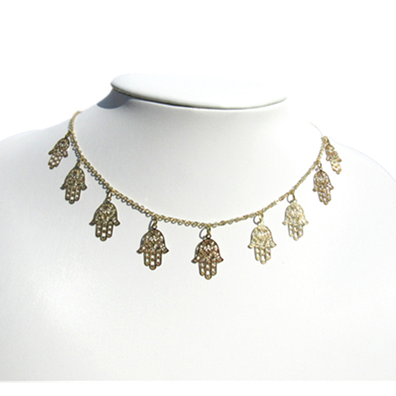 New Julie and the Phantoms Rock Hip Hop Party Girl Fashion Hand Moon Necklace Blessed Virgin Mary Lucky Pendant Y0309