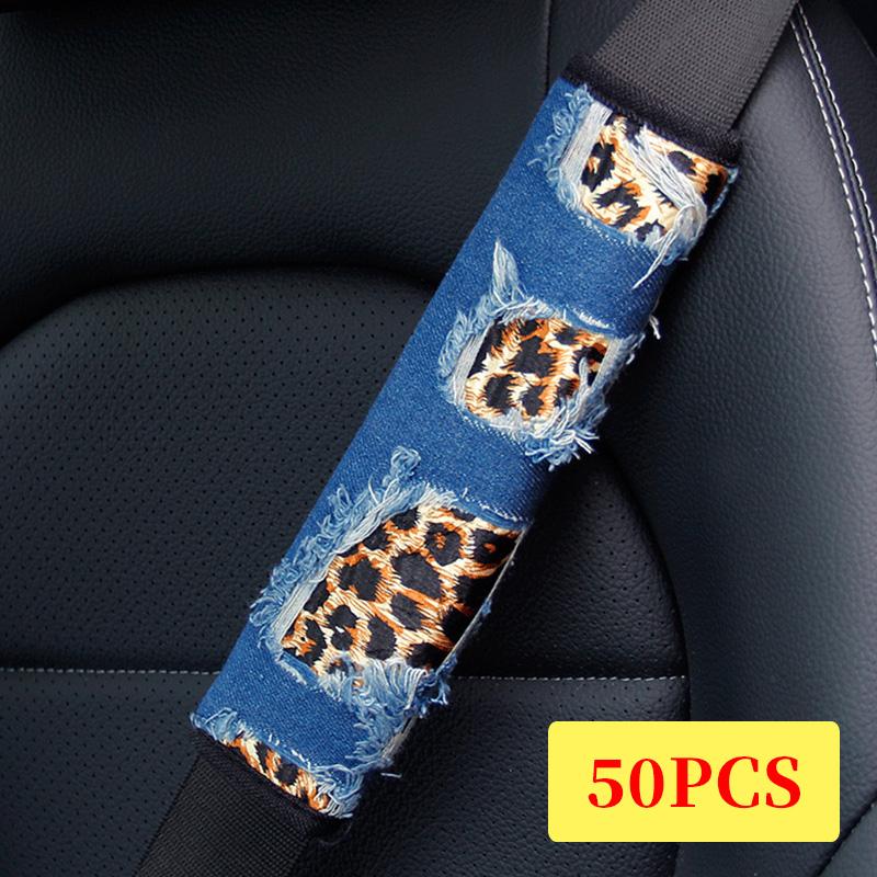Safety Belts & Accessories 50pcs Car Seat Belt Cover Leopard Denim Fashion Cushion Protector Universal Covers Shoulder Protection
Safety Belts & Accessories 50pcs Car Seat Belt Cover Leopard Denim Fashion Cushion Protector Universal Covers Shoulder Protection