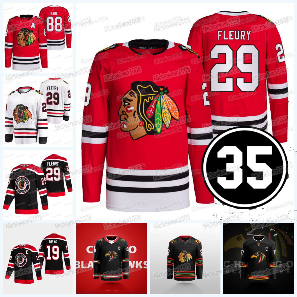 29 Marc-Andre Fleury Chicago Blackhawks 2021-22 35 Patch Jersey Reverse Retro Patrick Kane Jonathan Toews Alex DeBrincat Kirby Dach Brent Seabrook Connor Murphy, Womens away(with patch)
29 Marc-Andre Fleury Chicago Blackhawks 2021-22 35 Patch Jersey Reverse Retro Patrick Kane Jonathan Toews Alex DeBrincat Kirby Dach Brent Seabrook Connor Murphy, Womens away(with patch)