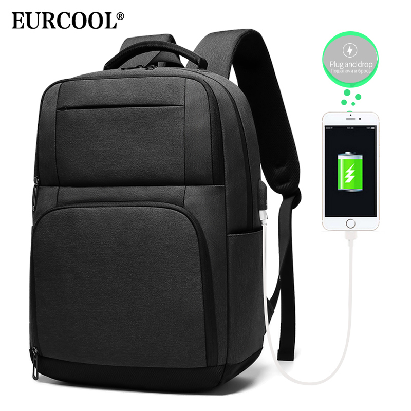 EURCOOL Fashion School Backpack Fit 15.6 inch Laptop Teenage Male Mochila Bag with Business Travel Backpacks n1955, Black
EURCOOL Fashion School Backpack Fit 15.6 inch Laptop Teenage Male Mochila Bag with Business Travel Backpacks n1955, Black