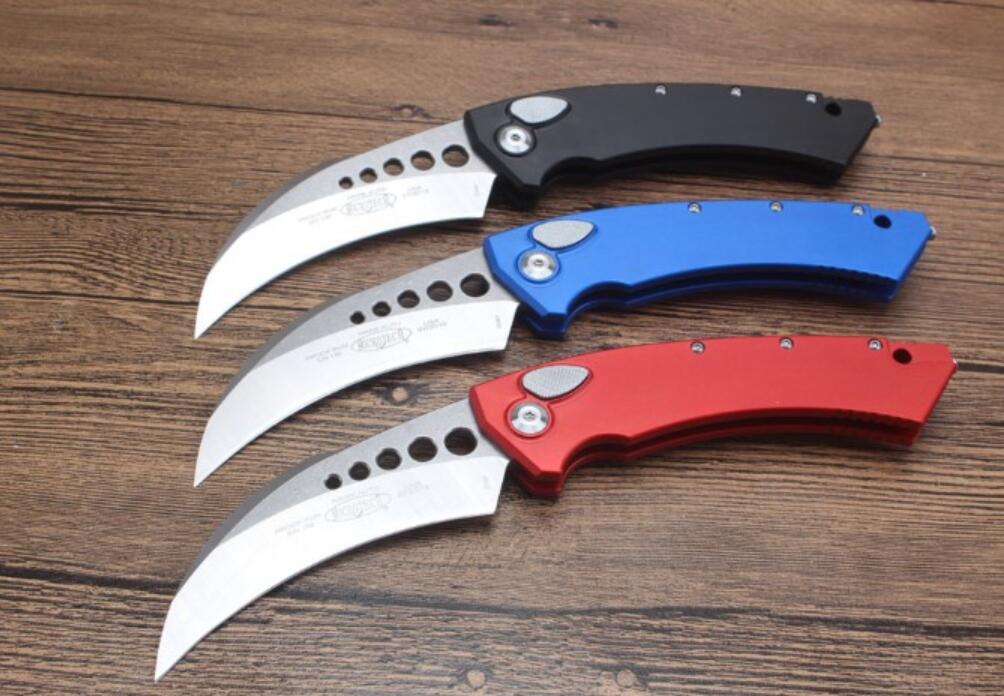 CNC Micro Tech Automatic AUTO OPEN folding knife T6-6061 white handle Camping Hunting outdoors EDC tool Collectible gifts UTX-85 UT-85 UT85
CNC Micro Tech Automatic AUTO OPEN folding knife T6-6061 white handle Camping Hunting outdoors EDC tool Collectible gifts UTX-85 UT-85 UT85