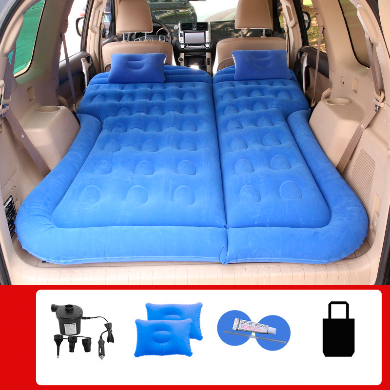 Car Air Inflatable Travel Mattress Bed Universal SUV Auto Sleeping Pad for Rear Seat Multi functional Sofa Pillow Outdoor Camping Mat Cushion