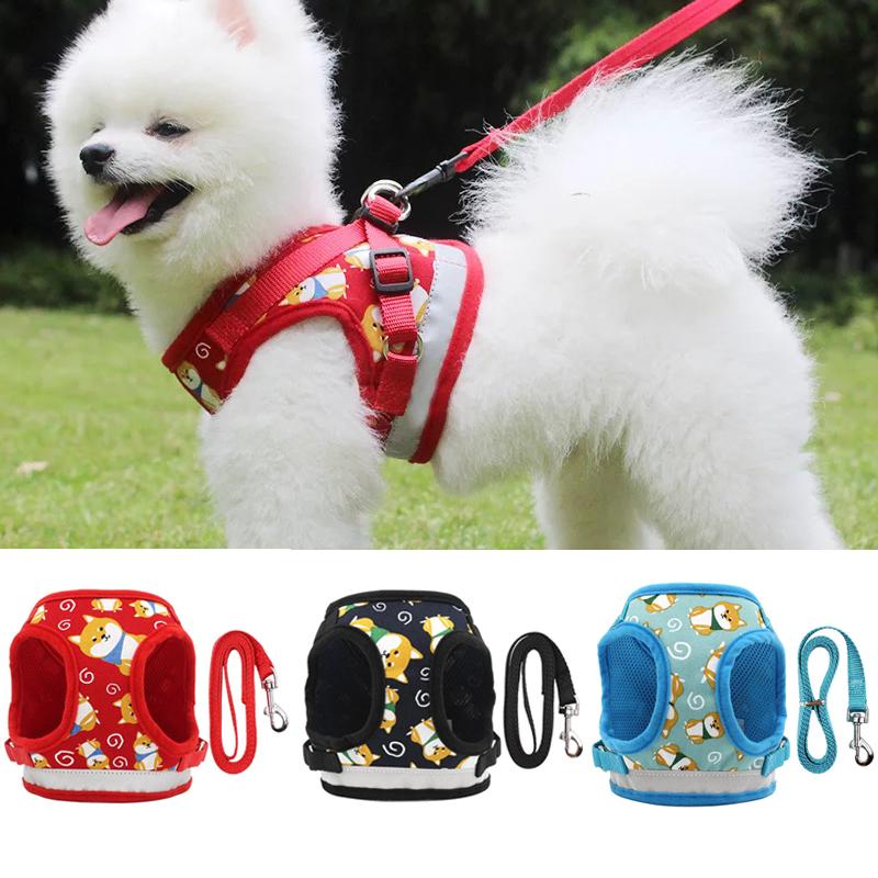 Dog Collars & Leashes Pet Harness For Small Medium Dogs Pug Chihuahua Puppy Vest Reflective Walking Cat Harnesses Lead Leash
Dog Collars & Leashes Pet Harness For Small Medium Dogs Pug Chihuahua Puppy Vest Reflective Walking Cat Harnesses Lead Leash
