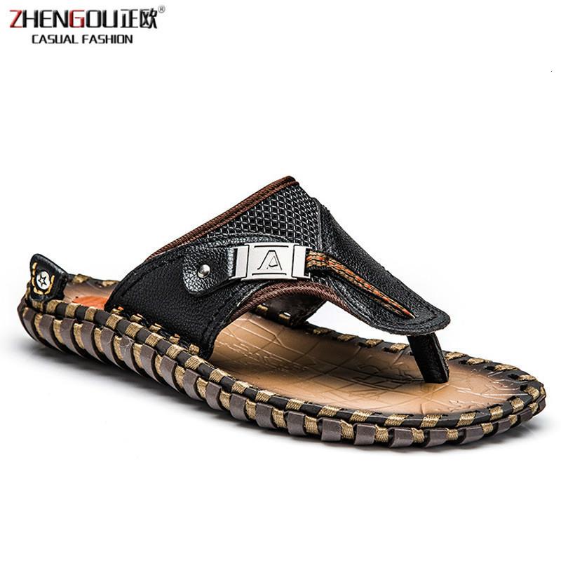Sandals Zhengou Cosidram Genuine Leather Slippers Beach Shoes Men Flip Flops 2021 Summer Flat Heels Male Slides Luxury Plus Size 48 Brm-019, Black
Sandals Zhengou Cosidram Genuine Leather Slippers Beach Shoes Men Flip Flops 2021 Summer Flat Heels Male Slides Luxury Plus Size 48 Brm-019, Black