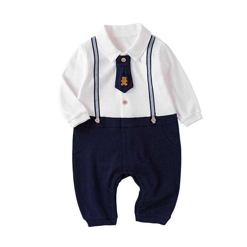 Baby Boys Rompers born Boy Gentleman Clothing Children Baptism Birthday Clothes Infant Long Sleeve Jumpsuit + Necktie 210615, Black
Baby Boys Rompers born Boy Gentleman Clothing Children Baptism Birthday Clothes Infant Long Sleeve Jumpsuit + Necktie 210615, Black