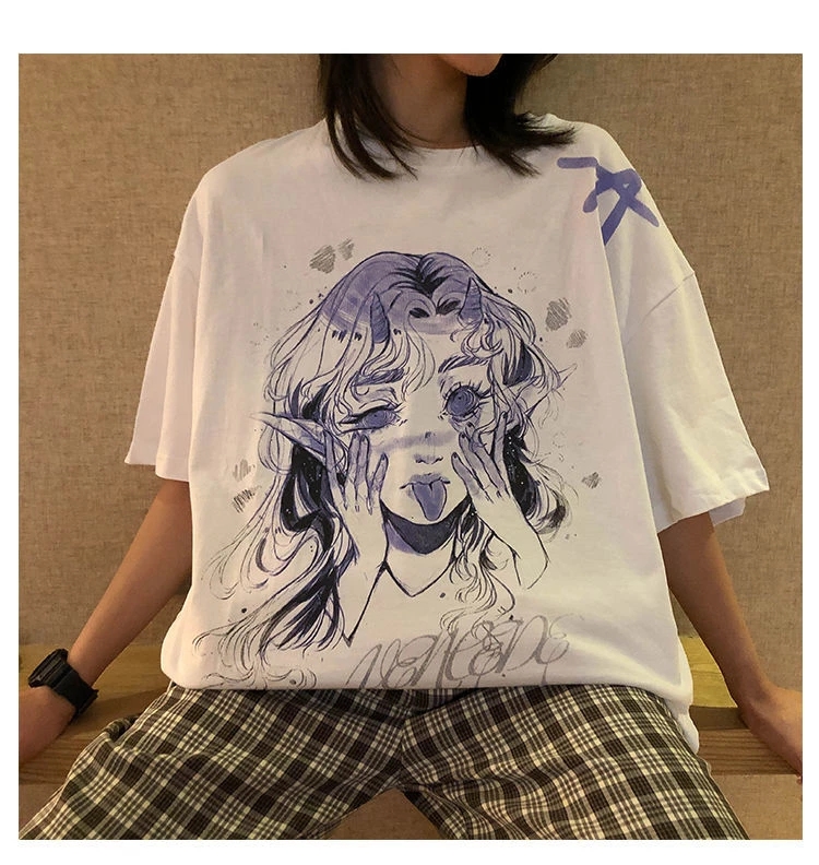 Women White T Shirt Summer Short Sleeve y2k Tshirt Harajuku Kawaii Clothing Korean Casual Clothes for Teenage Girl Tee Top 2021
Women White T Shirt Summer Short Sleeve y2k Tshirt Harajuku Kawaii Clothing Korean Casual Clothes for Teenage Girl Tee Top 2021