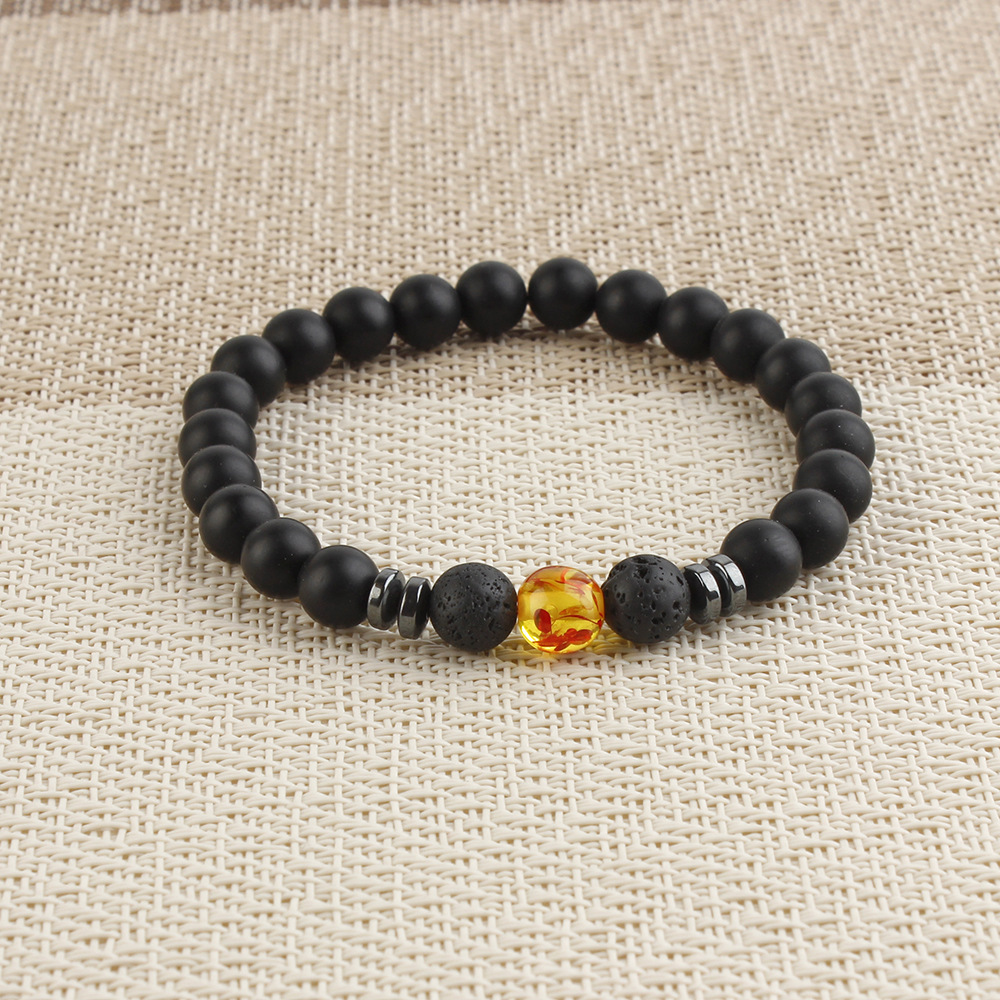 Popular Deisgn 8MM Natural Stone Strands Beads Bracelet Jewelry for Men Women Lovers Gift