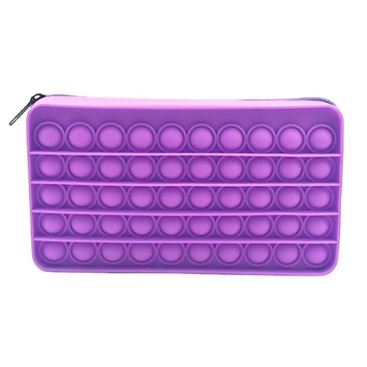 US STOCK Fidget Toys pencil case Colorful Push Bubble Sensory Squishy Stress Reliever Autism Needs Anti-stress Rainbow Adult Toy For Children Gifts Lx