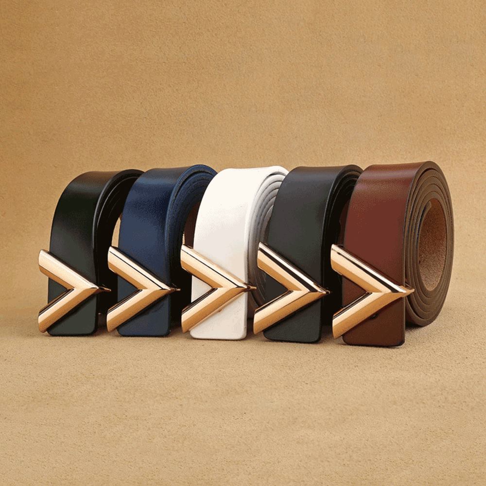 New Designer Men's Women's luxury Belt Genuine Leather Alloy V Buckle Waist Belts High quality fashion women belts gifts Waistband, Black
New Designer Men's Women's luxury Belt Genuine Leather Alloy V Buckle Waist Belts High quality fashion women belts gifts Waistband, Black