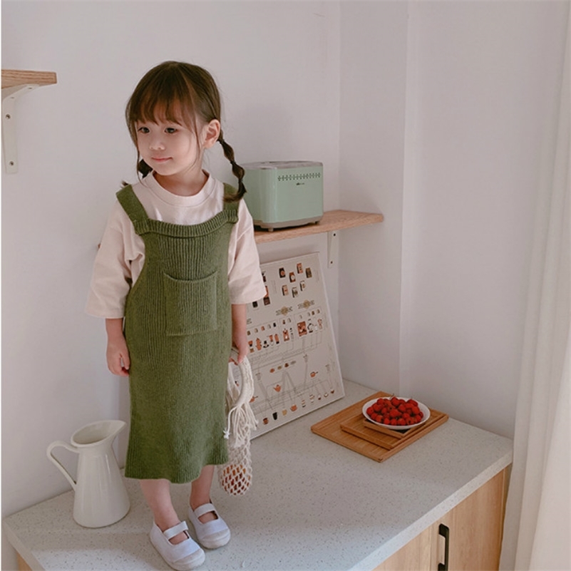 arrival Spring fashion girls sweater dresses cute girl overalls kids solid color all-match 210708, Beige
arrival Spring fashion girls sweater dresses cute girl overalls kids solid color all-match 210708, Beige