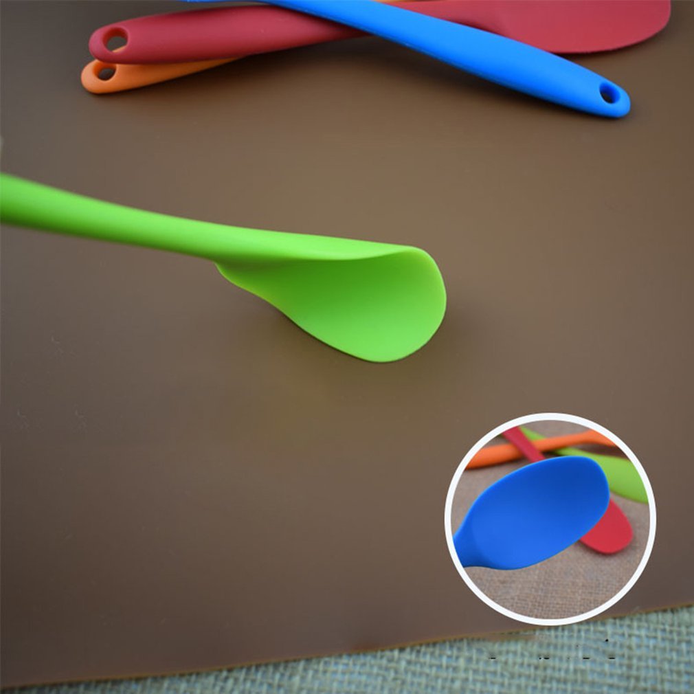 Universal Heat-resistant Integrating Handle Silicone Lepel Scraper Column Ice Cake Kitchen Tool