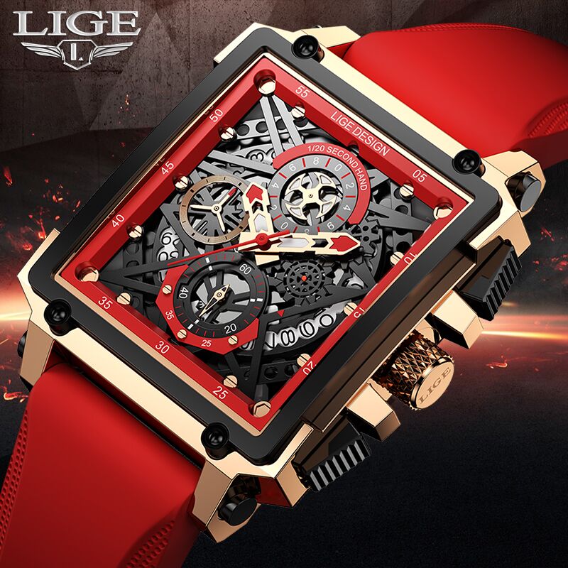 2021 LIGE Mens Watches Top Brand Creative Square Men Watch Luxury Sport Chronograph Waterproof Quartz Wristwatch Dropshipping
2021 LIGE Mens Watches Top Brand Creative Square Men Watch Luxury Sport Chronograph Waterproof Quartz Wristwatch Dropshipping