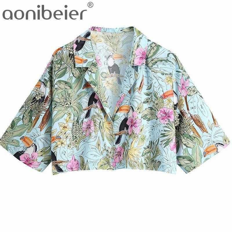 Printed Summer Short Sleeve Notched Collar Single Breasted Women Loose Shirts Casual Holiday Crop Tops Female Blouses 210604, Shorts
Printed Summer Short Sleeve Notched Collar Single Breasted Women Loose Shirts Casual Holiday Crop Tops Female Blouses 210604, Shorts