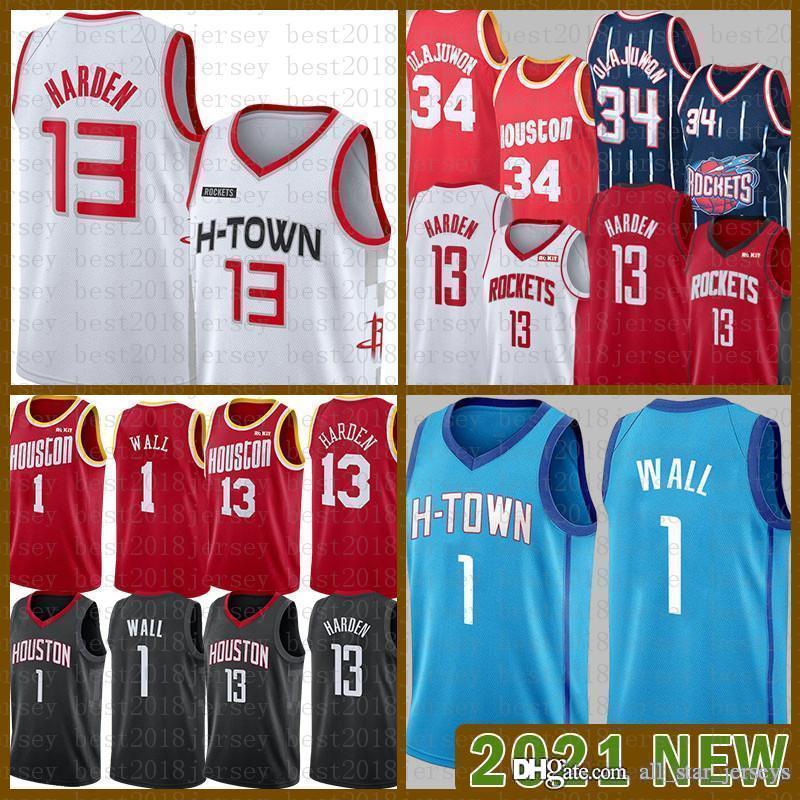 2021 New Basketball Jersey HoustonRocket Mens John 1 Wall James 13 Harden Hakeem 34 Olajuwon Mesh Retro Black, Black;red
2021 New Basketball Jersey HoustonRocket Mens John 1 Wall James 13 Harden Hakeem 34 Olajuwon Mesh Retro Black, Black;red