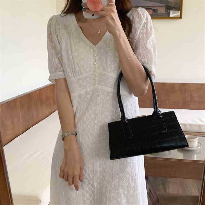 Summer Slim All Match Femme Chic Prom Loose-Fitting V-Neck Long Dress French First Love Vestidos 210525, Black
Summer Slim All Match Femme Chic Prom Loose-Fitting V-Neck Long Dress French First Love Vestidos 210525, Black