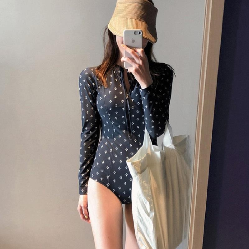 Sexy Swimsuit Long Sleeve Sunscreen Diving Suit Slim Belly Covering One-Piece Swimming Suits
Sexy Swimsuit Long Sleeve Sunscreen Diving Suit Slim Belly Covering One-Piece Swimming Suits