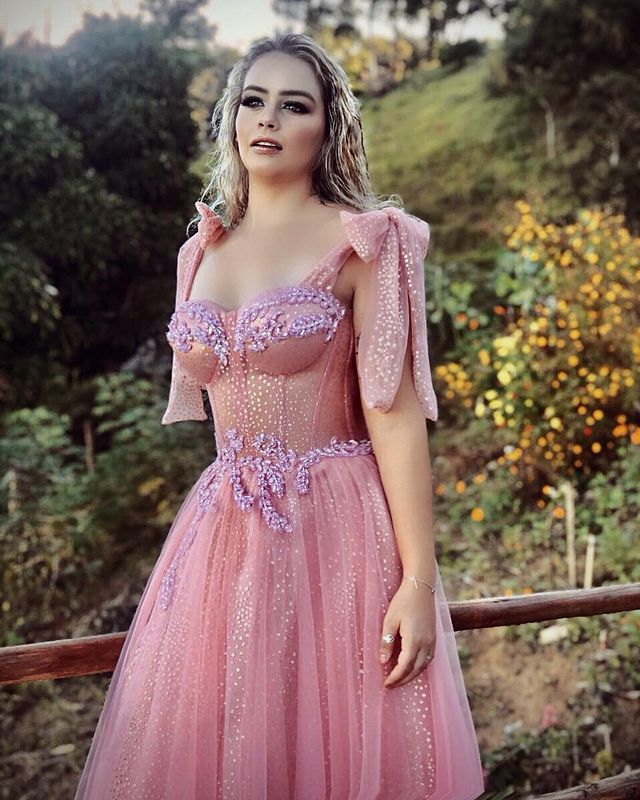 2021 Plus Size Arabic Aso Ebi Pink Lace Beaded Prom Dresses Spaghetti A-line Tulle Evening Formal Party Second Reception Bridesmaid Gowns Dress ZJ321