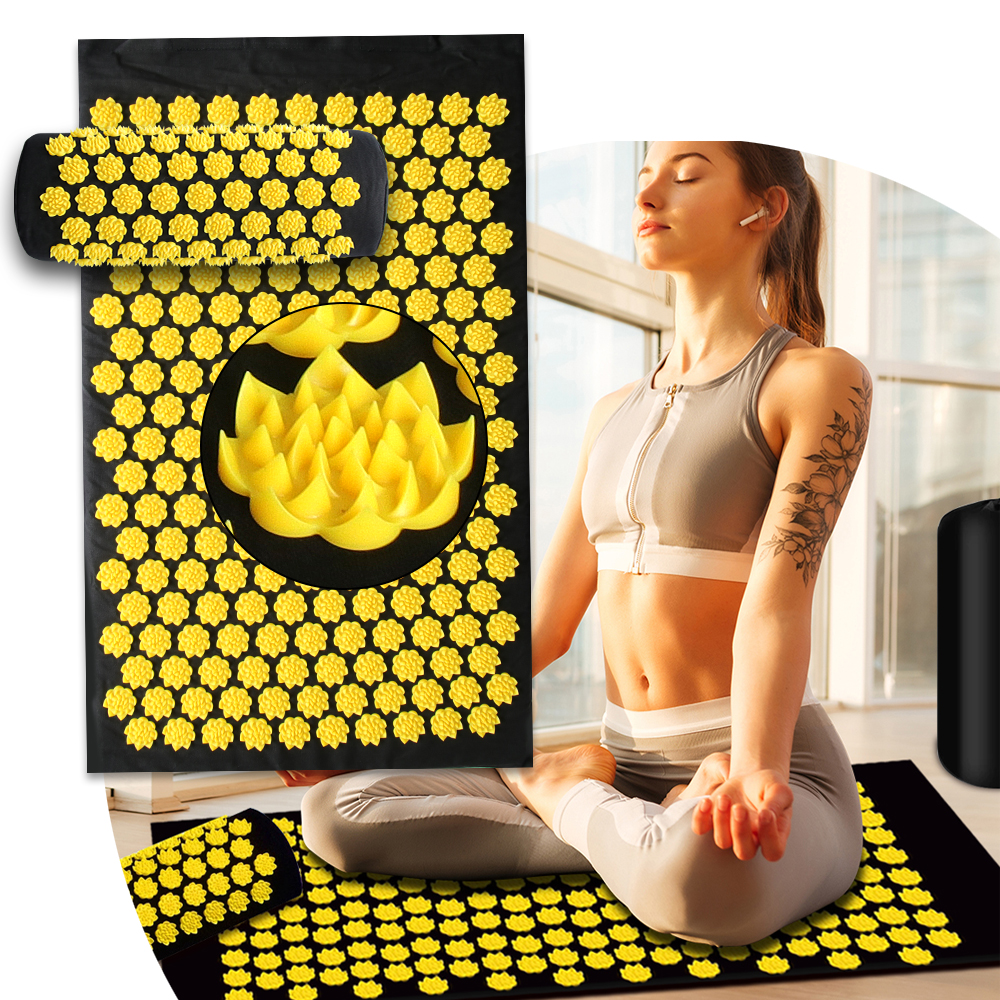 Pranamat eco Lotus Spike Acupuncture Sensi Yoga Mat Kuznetsovs Applicator Cushion For Neck Foot Massage Pillow Fitness Pilates
Pranamat eco Lotus Spike Acupuncture Sensi Yoga Mat Kuznetsovs Applicator Cushion For Neck Foot Massage Pillow Fitness Pilates