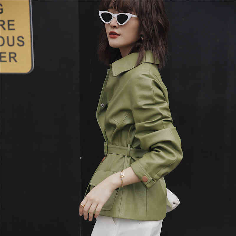 women's leather & faux aelegantqq-jaqueta feminina verde de couro artificial, casual, com cinto, outono, macia, sintético, casaco básic, Black
women's leather & faux aelegantqq-jaqueta feminina verde de couro artificial, casual, com cinto, outono, macia, sintético, casaco básic, Black