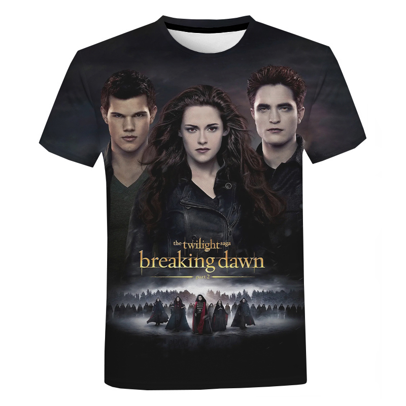 The Twilight Saga 3D T-shirt Hot Movie Harajuku Streetwear Printed T Shirt Men Women Fashion Casual Funny T Shirt Tee Tops 210329