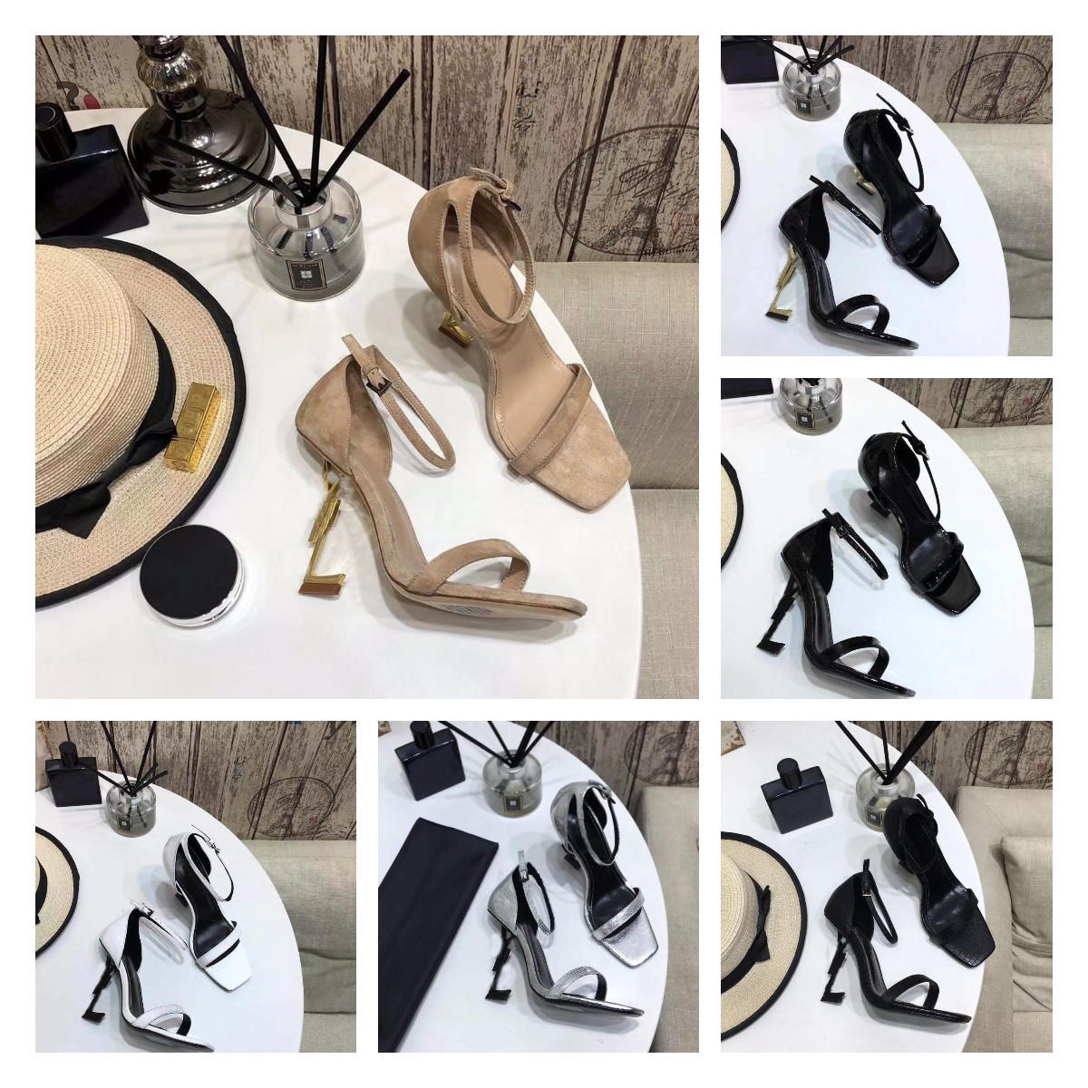 2021 Luxury Designer Women Sandals OPYUM leather high heels metal heel adjustable ankle straps Top Quality With Box Size 35-40, Color 2
2021 Luxury Designer Women Sandals OPYUM leather high heels metal heel adjustable ankle straps Top Quality With Box Size 35-40, Color 2