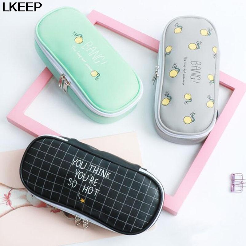 Multifunction Candy Color Cute Cartoon Fruit Printed Pencil Bags High Capacity Cosmetic Bag Cases Women Make Up Zipper Box
Multifunction Candy Color Cute Cartoon Fruit Printed Pencil Bags High Capacity Cosmetic Bag Cases Women Make Up Zipper Box