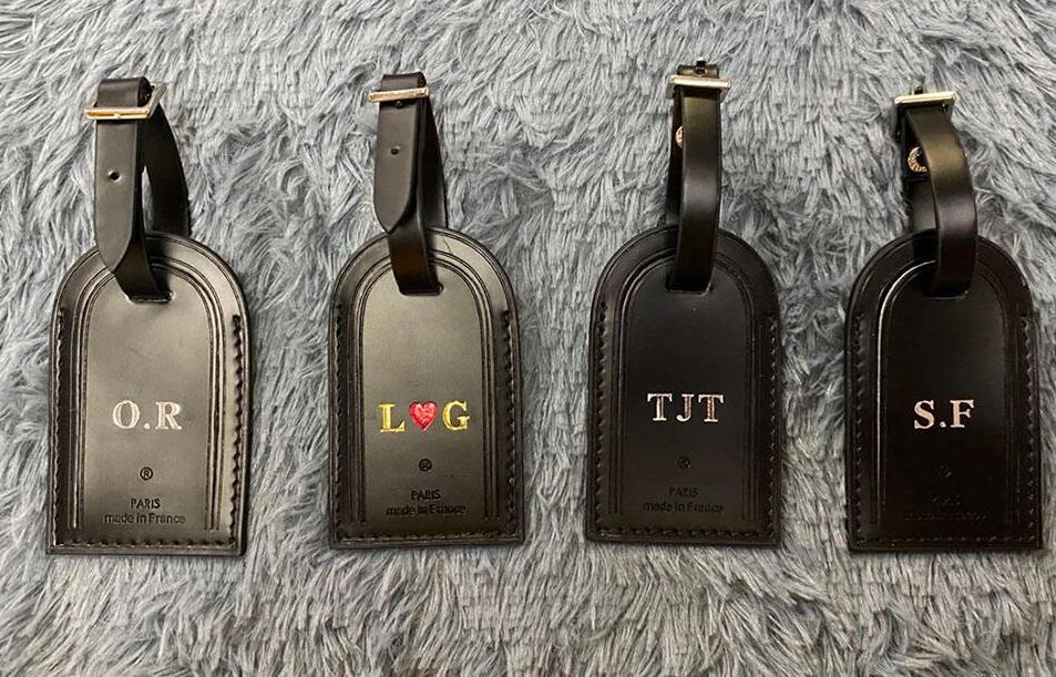 HOT STAMP STAMPING Initials Designer Leather ID Holder Removable Name Tag Nametag Label Bag Charm Key Bell Padlock Travel handbag Bag
HOT STAMP STAMPING Initials Designer Leather ID Holder Removable Name Tag Nametag Label Bag Charm Key Bell Padlock Travel handbag Bag