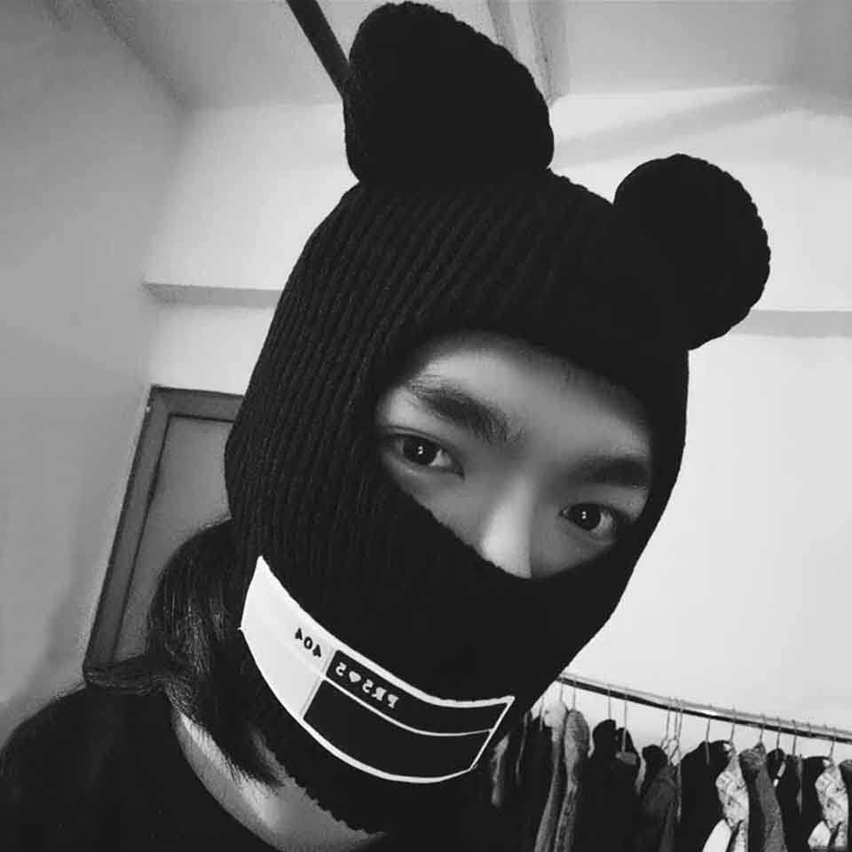 Black Cycling Winter Hats Unisex Funny Mask Hat Handmade Artificial Wool Knit Bonnet Halloween Party Mouse Ski Mask Beanie Caps H0818, C113-2
Black Cycling Winter Hats Unisex Funny Mask Hat Handmade Artificial Wool Knit Bonnet Halloween Party Mouse Ski Mask Beanie Caps H0818, C113-2