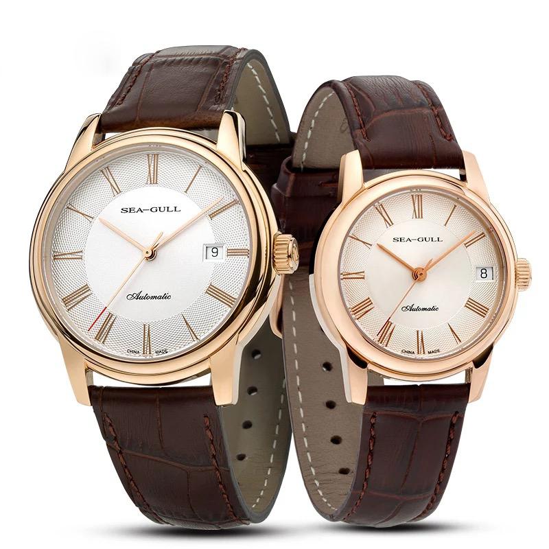 Wristwatches Seagull D519.409 Love Couple Watch ST2130 Movement Self Winding Mechanical Leather Waterproof Couple's Sapphire Crystal
Wristwatches Seagull D519.409 Love Couple Watch ST2130 Movement Self Winding Mechanical Leather Waterproof Couple's Sapphire Crystal