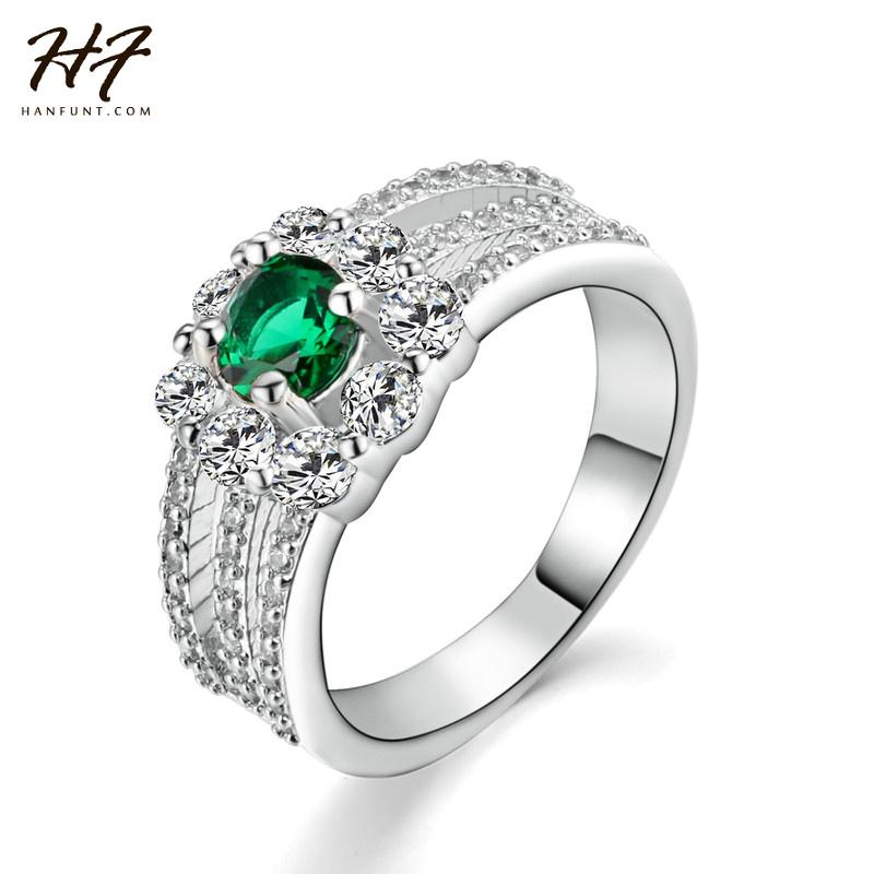 Cluster Rings Sliver Color Green CZ Crystal Ring Fashion Wedding & Engagement Jewelry For Women With Austrian SaleR562, Golden;silver
Cluster Rings Sliver Color Green CZ Crystal Ring Fashion Wedding & Engagement Jewelry For Women With Austrian SaleR562, Golden;silver