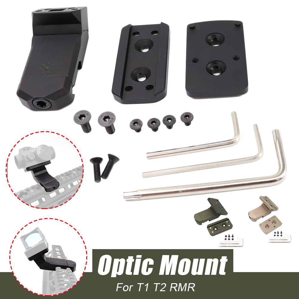 Universal Offset Optic Lightweight Aluminum 45 Degree Red Dot Sight Mount for RMR T1 T2 SRO
Universal Offset Optic Lightweight Aluminum 45 Degree Red Dot Sight Mount for RMR T1 T2 SRO