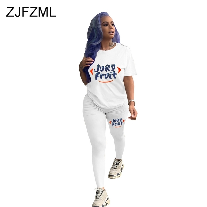 Juicy Fruit Letter Print 2 Piece Set Women' Costumes O Neck Short Sleeve T-shirts Tops and Skinny Jogger Leggings Matching Suit 210508, Yellow
Juicy Fruit Letter Print 2 Piece Set Women' Costumes O Neck Short Sleeve T-shirts Tops and Skinny Jogger Leggings Matching Suit 210508, Yellow