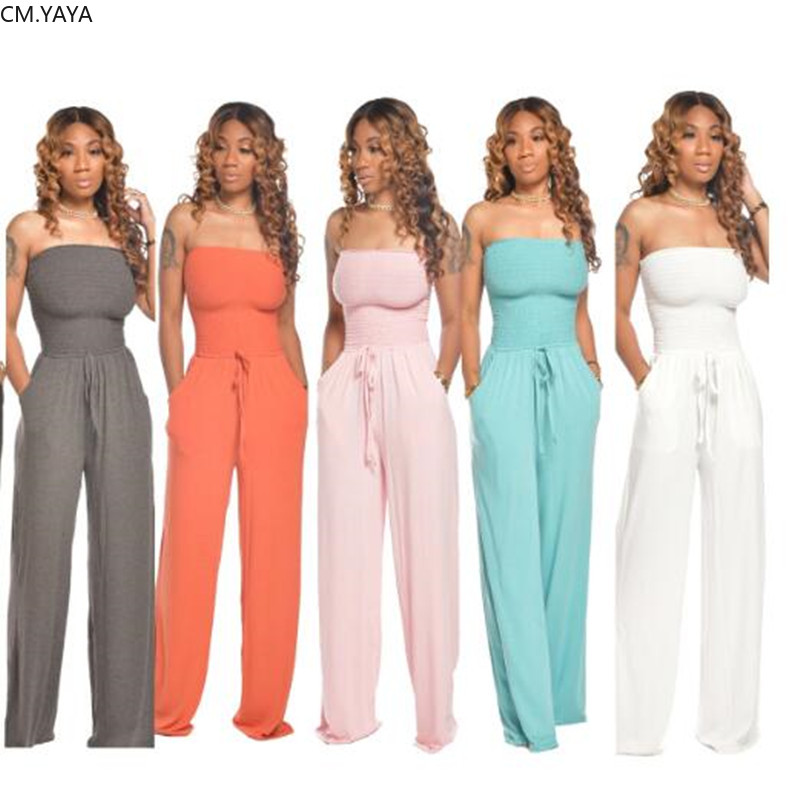 2021 -XXL Summer Women Jumpsuits Rompers Sleeveless Strapless Wide Leg Sexy Night Club Party Bandage One Piece Outfits GL1035, Sky blue
2021 -XXL Summer Women Jumpsuits Rompers Sleeveless Strapless Wide Leg Sexy Night Club Party Bandage One Piece Outfits GL1035, Sky blue