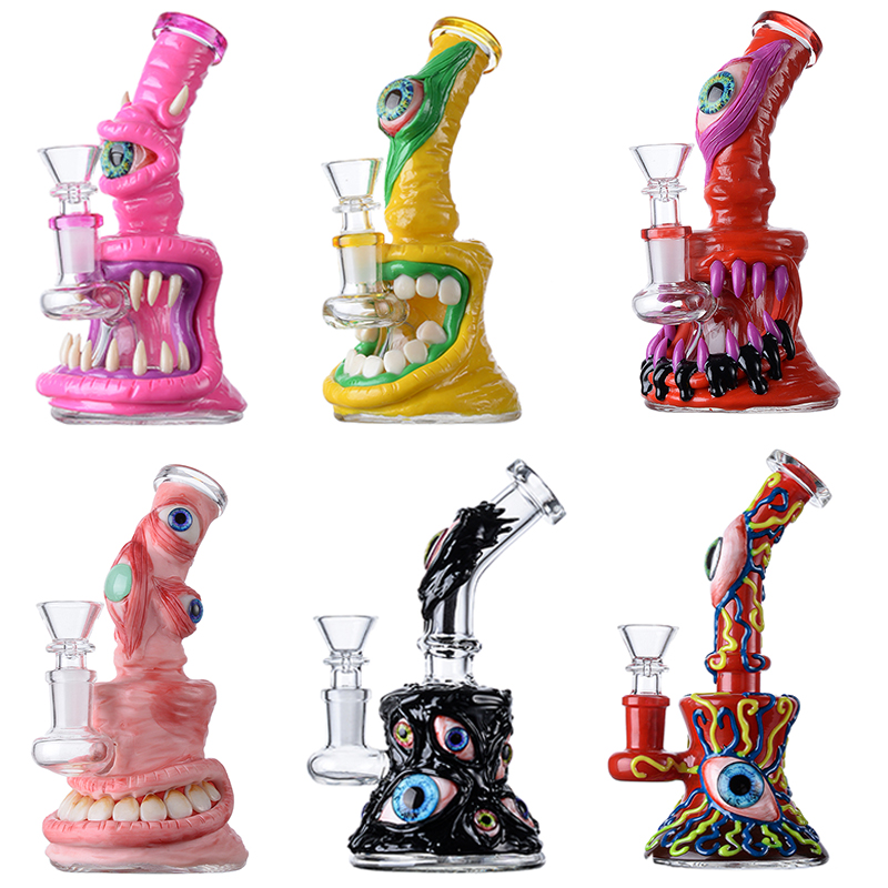 Small Mini Dab Rigs Halloween Style Bongs Hookahs Glass Water Pipes 14.5MM Female Joint Showerhead Perc Uniqe Beaker Bong TX817
Small Mini Dab Rigs Halloween Style Bongs Hookahs Glass Water Pipes 14.5MM Female Joint Showerhead Perc Uniqe Beaker Bong TX817