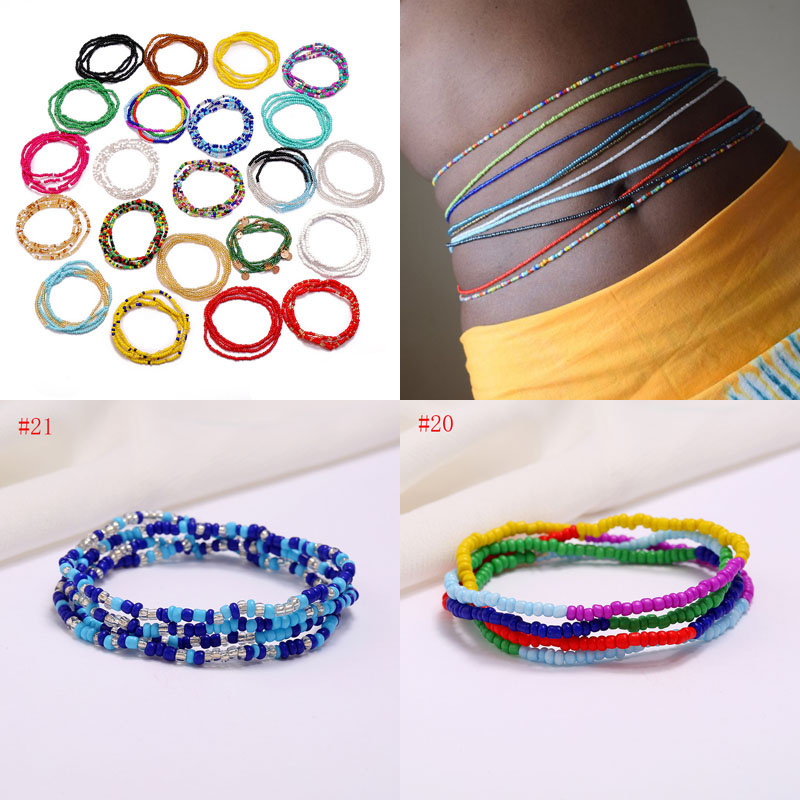 S2390 Bohemian Fashion Jewelry Elastic Waist Chain Colorful Bikini Beads Belt Belly Chains
S2390 Bohemian Fashion Jewelry Elastic Waist Chain Colorful Bikini Beads Belt Belly Chains