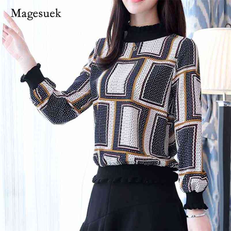 Spring Autumn Fashion Casual Long Sleeve Chiffon Female Tops Striped Plaid Women Blouse Shirt Blusas 0715 40 210518, A2
Spring Autumn Fashion Casual Long Sleeve Chiffon Female Tops Striped Plaid Women Blouse Shirt Blusas 0715 40 210518, A2
