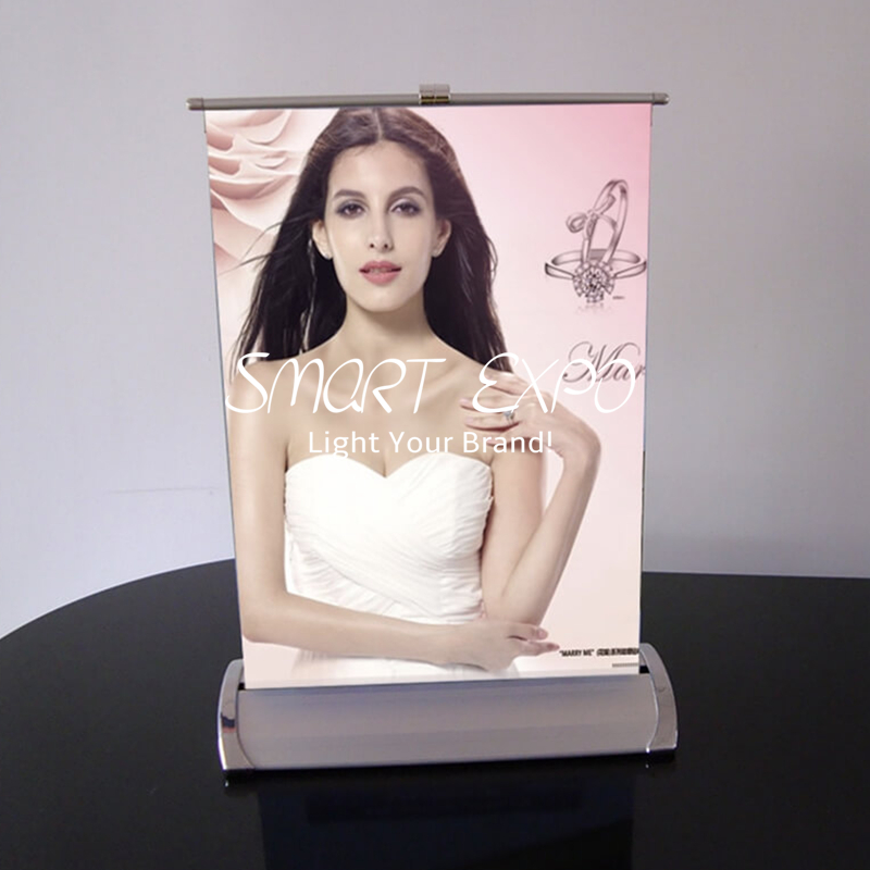 A3 Desktop Banner Stand for Poster Advertising Display with White Packing Cartons 50pcs Per Outer Carton (Frame Only)