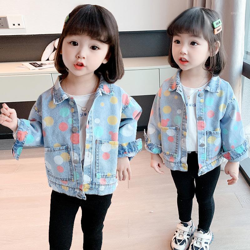Jackets Colorful Dot Denim 0-7 Years Old Baby Kids Casual Coats Long Sleeve Korean Style Spring And Autumn Girls Outwear, Blue;gray
Jackets Colorful Dot Denim 0-7 Years Old Baby Kids Casual Coats Long Sleeve Korean Style Spring And Autumn Girls Outwear, Blue;gray