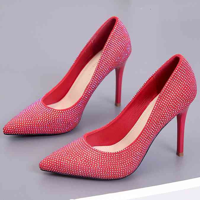 Dress Shoes Red Wedding Korean Rhinestone Sequins Thin Heel High Heels Temperament Elegant Pumps Sexy Party Women's K0013 CVUH, Shoes women pumps
Dress Shoes Red Wedding Korean Rhinestone Sequins Thin Heel High Heels Temperament Elegant Pumps Sexy Party Women's K0013 CVUH, Shoes women pumps