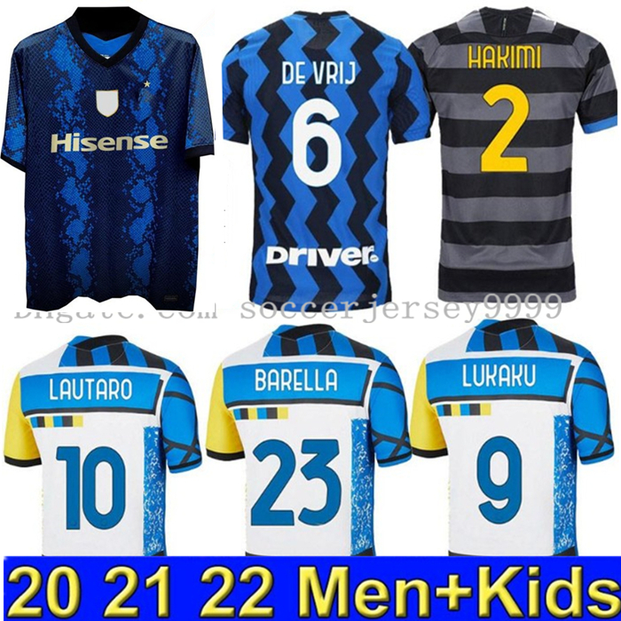 20 21 22 soccer jersey LUKAKU VIDAL BARELLA LAUTARO ERIKSEN ALEXIS HAKIMI 2021 2022 football shirt uniforms men + kids kit 4th fourth 
20 21 22 soccer jersey LUKAKU VIDAL BARELLA LAUTARO ERIKSEN ALEXIS HAKIMI 2021 2022 football shirt uniforms men + kids kit 4th fourth