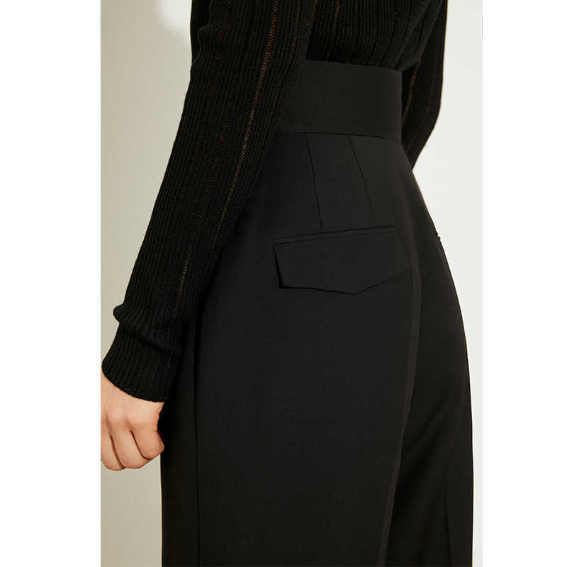 Minimalism Autumn OLstyle Fashion Solid Loose Women Pants Causal High Waist Female Long trousers 12040199 210527