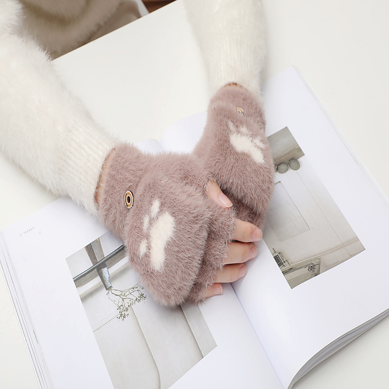 Fashion Winter Gift High Quality Students Coldproof Half Finger Gloves with Cover Wholesale
Fashion Winter Gift High Quality Students Coldproof Half Finger Gloves with Cover Wholesale